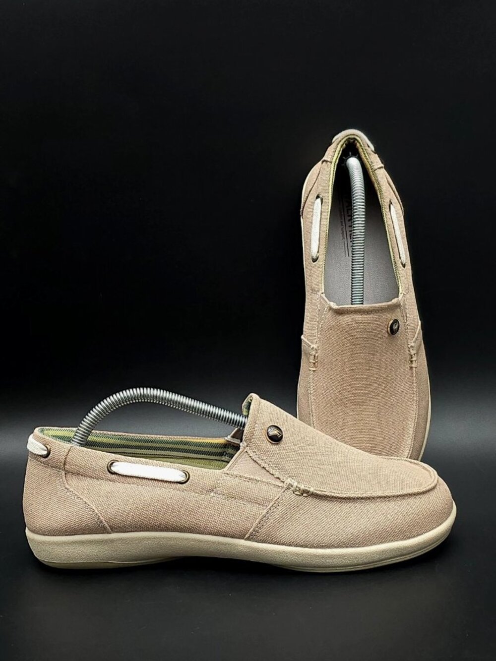 Walk Hero Comfort & Support Beige Slip-On Loafers Casual Shoes Women's Size 9.5